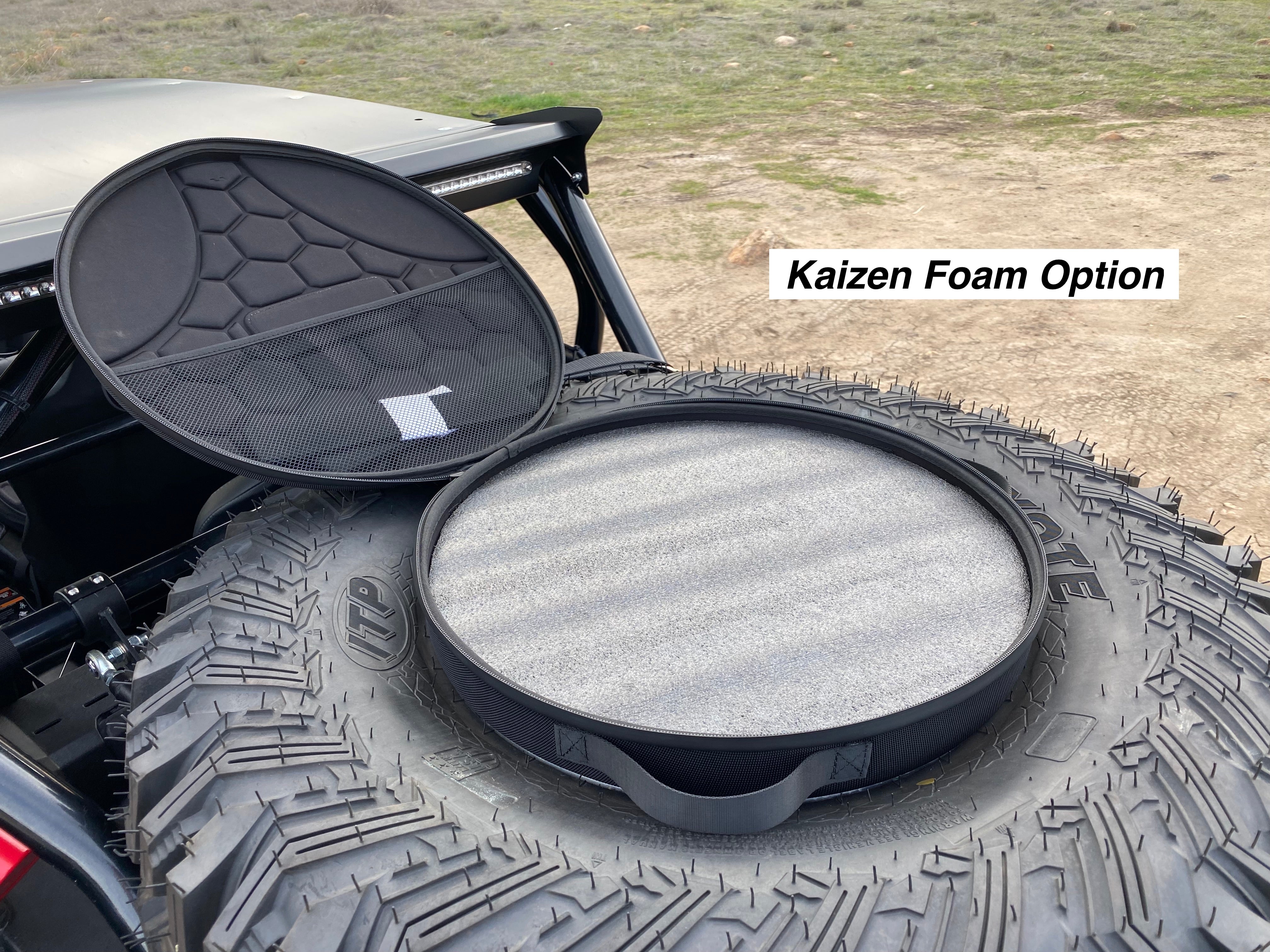 REVOLVE Spare Tire Mounted Storage