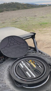 REVOLVE Spare Tire Mounted Storage