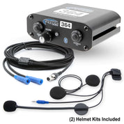 2 Person - Super Sport 364 Communication Intercom System with Helmet Kits